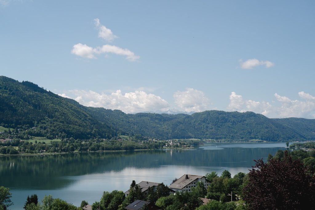 Blick vom Haus über den Ossiacher See